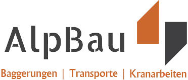 ALP BAU | Baggerungen - Transporte - Kranarbeiten Logo